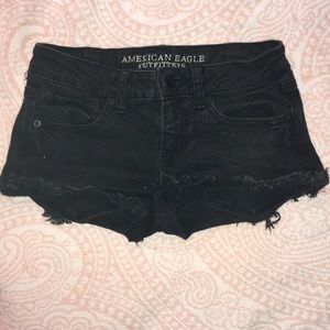 american eagle outfitters super low shortie shorts